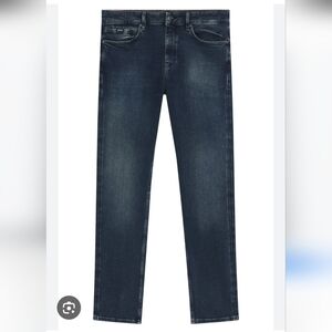 Hugo Boss Sz 32x32 Delaware Slim In Soft Touch Medium Wash Denim Jeans $199 MSRP